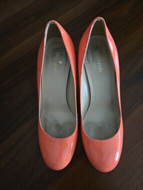 Sherbet Orange Kate Spade Pumps...need Some TLC.